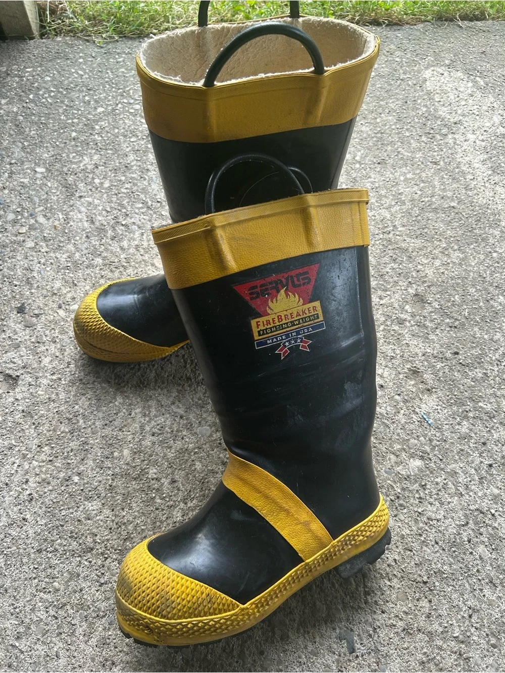 Servus firefighters Trail boots Sz 9.5 steel toe